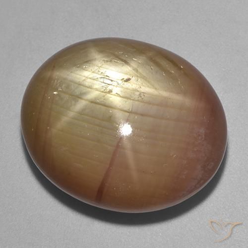 Safira estrela Ouro Alaranjado Natural 40.06ct, oval, Opaco