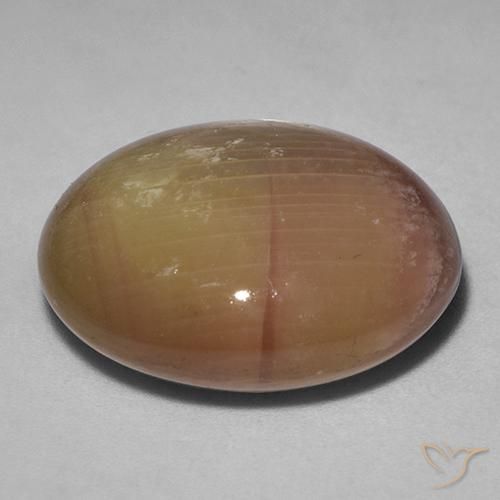 Safira estrela Ouro Alaranjado Natural 40.06ct, oval, Opaco