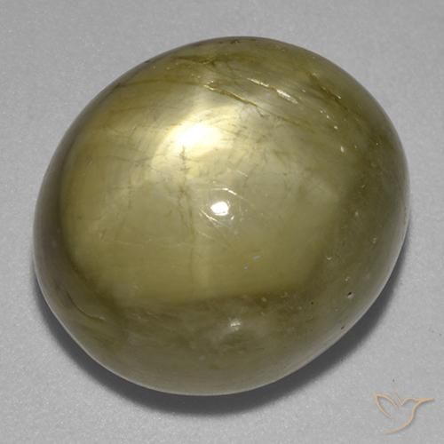 21.21ct Natural Ouro Safira estrela, oval, Opaco