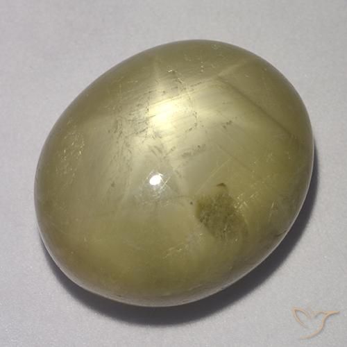 37.26ct Natural amarelo neutro Safira estrela, oval, Opaco