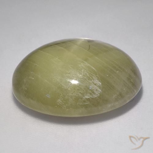 Safira estrela amarelo neutro Natural 23.11ct, oval, Opaco