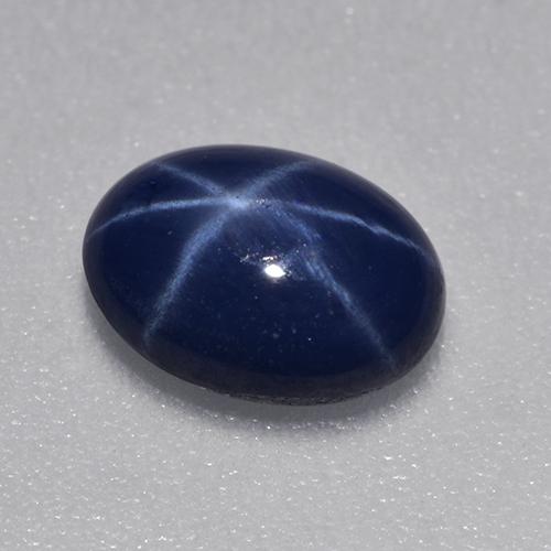 Safira Estrela Crepúsculo Azul Natural 0.98ct, Corte Oval, Translúcido