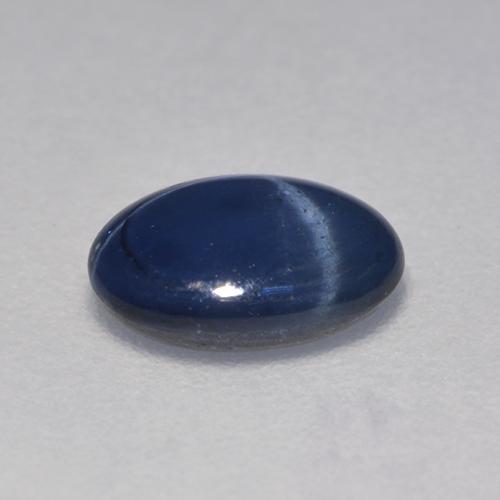 Safira estrela azul natural 0,96ct, corte oval, translúcido