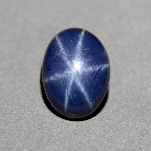 Safira Estrela Crepúsculo Azul Natural 1.26ct, Corte Oval, Opaco
