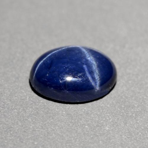 Safira Estrela Crepúsculo Azul Natural 1.26ct, Corte Oval, Opaco