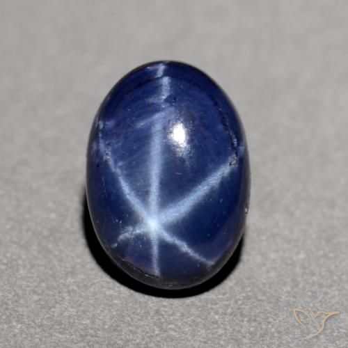 1.23ct Natural Azul profundo Safira estrela, oval, Opaco