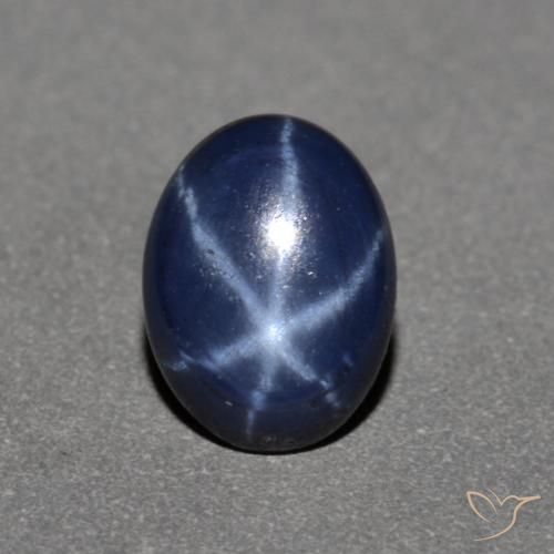Safira estrela Crepúsculo Azul Natural 0.92ct, oval, Opaco