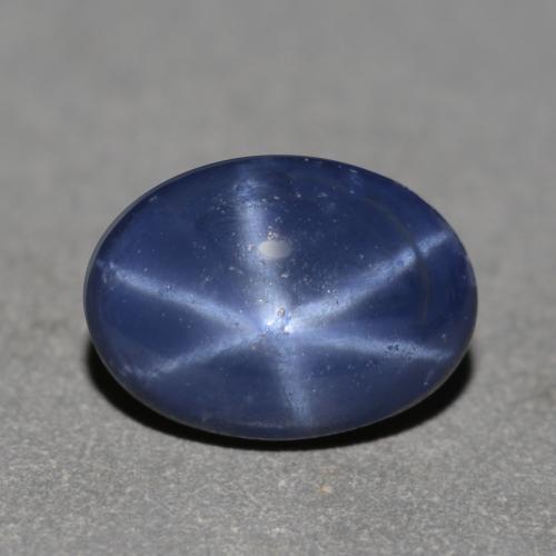 Safira Estrela Azul-marinho Natural 0.92ct, Corte Oval, Translúcido