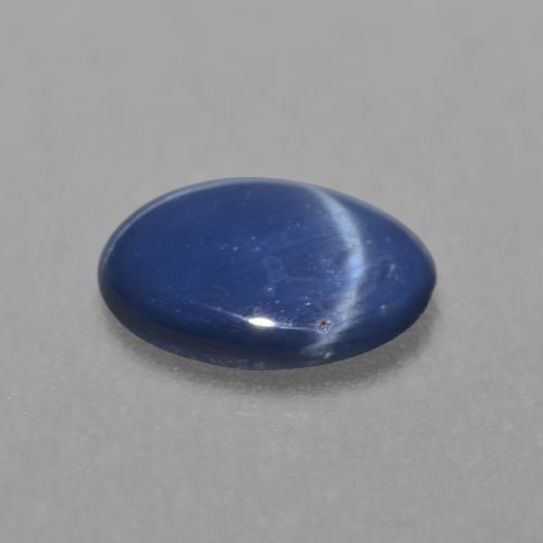 Safira estrela azul natural 0,80ct, corte oval, translúcido