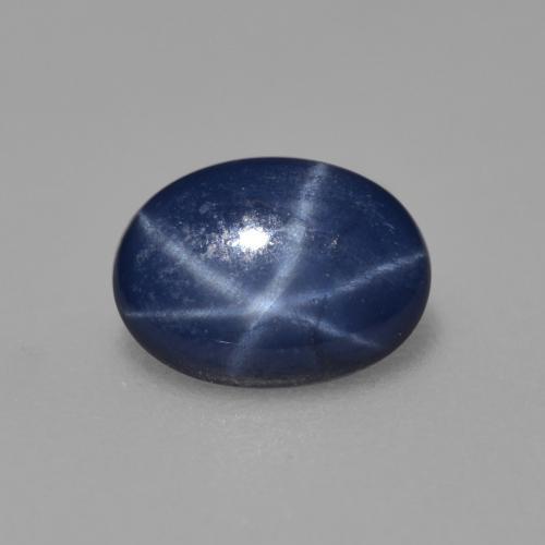 Safira Estrela azul real Natural 0.78ct, Corte Oval, Translúcido
