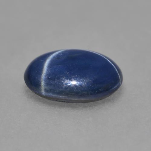 Safira estrela azul natural 1,16ct, corte oval, translúcido