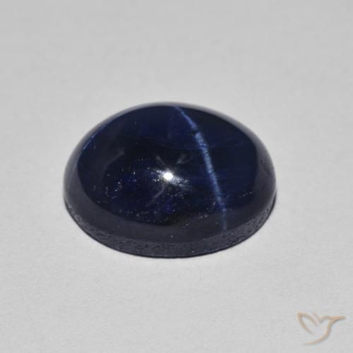 Safira estrela Azul-marinho Natural 4.40ct, oval, Opaco