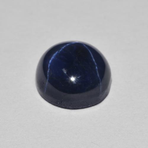 Safira Estrela Azul-marinho Natural 2.17ct, Corte Redondo, Opaco