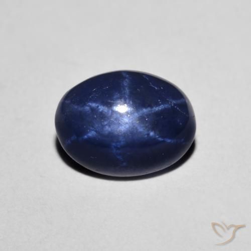 1.82ct Natural Azul-marinho Safira estrela, oval, Opaco