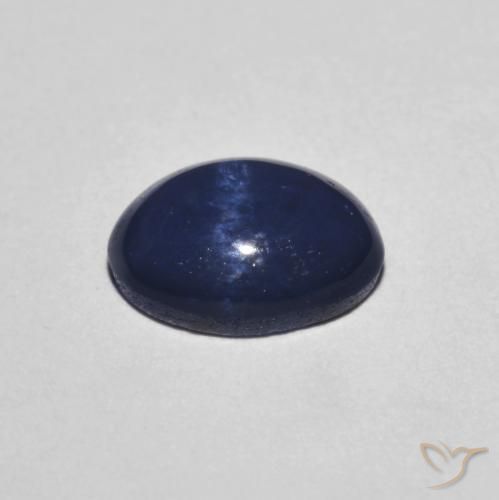 Safira estrela Azul-marinho Natural 1.82ct, oval, Opaco