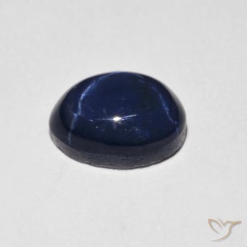 Safira estrela Azul-marinho Natural 1.58ct, oval, Opaco