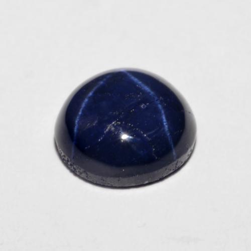 Safira Estrela Azul-marinho Natural 2.46ct, Corte Redondo, Opaco