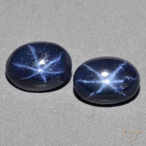 2.69ctw Natural Azul profundo Safira estrela, oval, Opaco