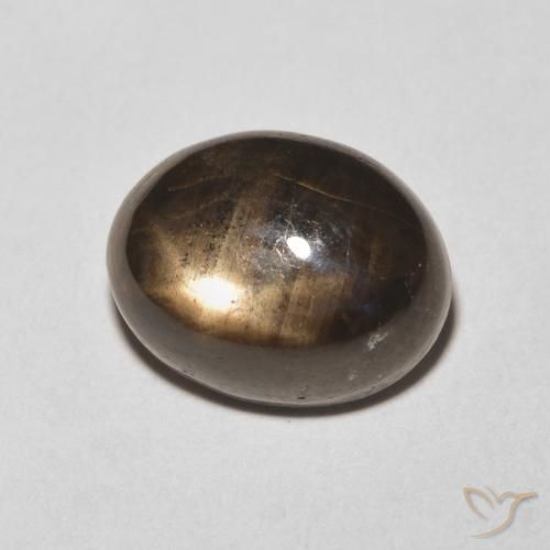Safira estrela Preto Natural 6.28ct, oval, Opaco