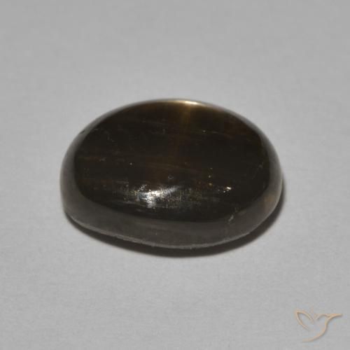 Safira estrela Preto Natural 5.24ct, oval, Opaco