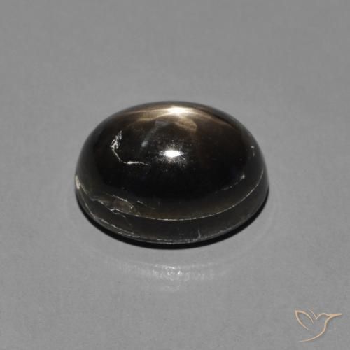 Safira estrela Preto Natural 2.72ct, oval, Opaco