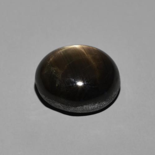 Safira estrela Preto Natural 6.13ct, oval, Opaco