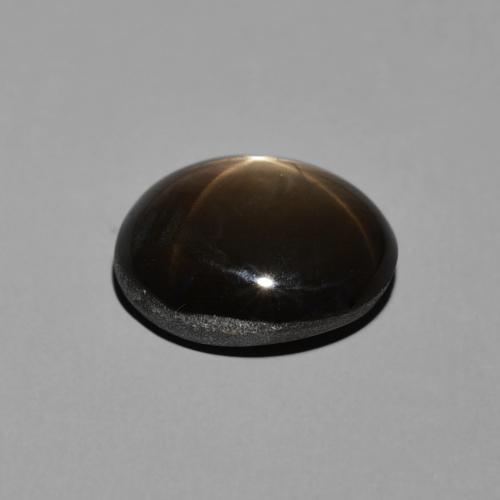 Safira estrela Preto Natural 6.82ct, oval, Opaco