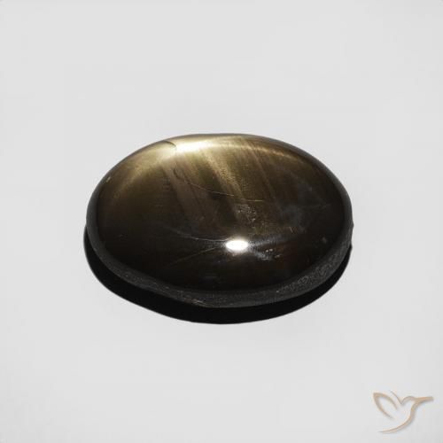Safira estrela Preto Natural 4.82ct, oval, Opaco