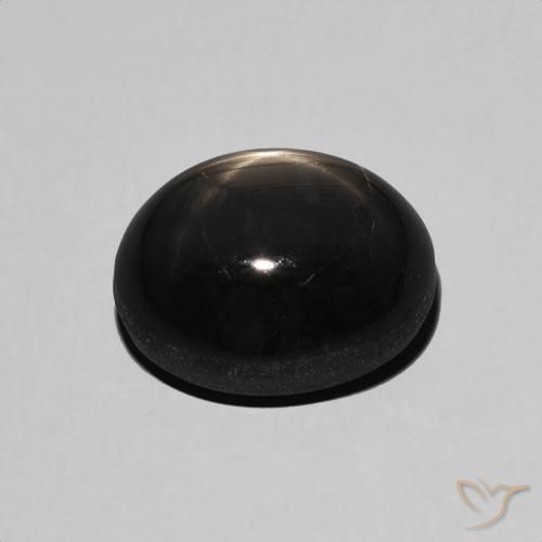 Safira estrela Preto Natural 6.54ct, oval, Opaco