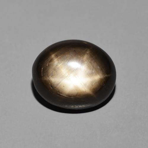 7.81ct Natural Preto Safira estrela, oval, Opaco