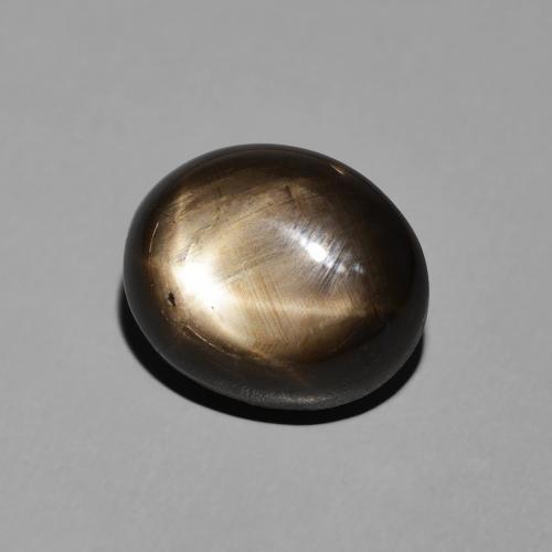 Safira estrela Preto Natural 7.81ct, oval, Opaco