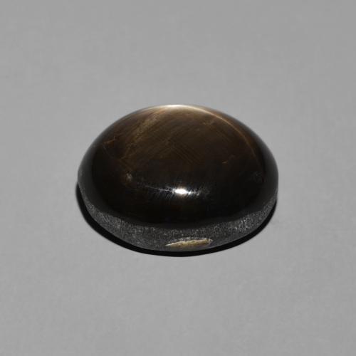 Safira estrela Preto Natural 7.81ct, oval, Opaco