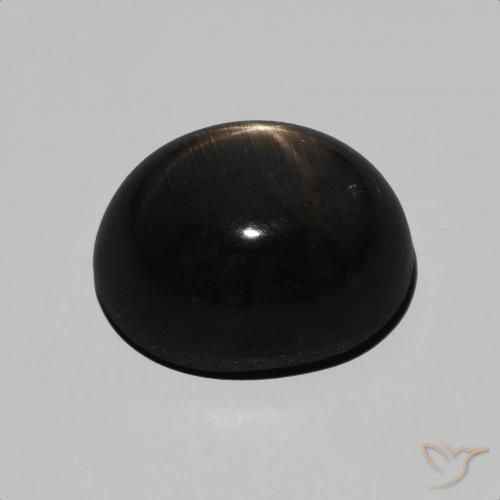 Safira estrela Preto Natural 7.84ct, oval, Opaco