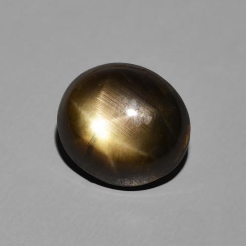 Safira estrela Preto Natural 6.03ct, oval, Opaco