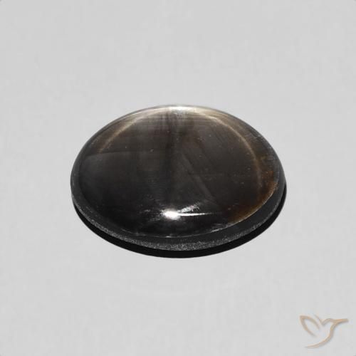 Safira estrela Preto Natural 1.98ct, oval, Opaco
