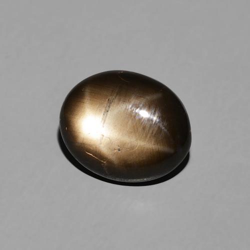 Safira estrela Preto Natural 2.26ct, oval, Opaco