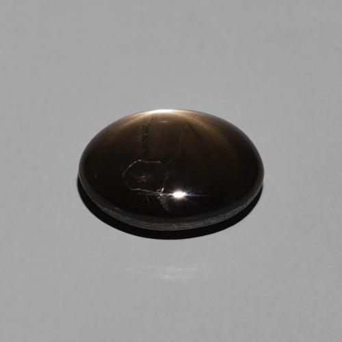 Safira estrela Preto Natural 2.26ct, oval, Opaco
