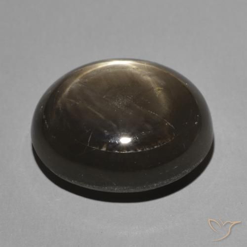 Safira estrela Preto Natural 8.65ct, oval, Opaco