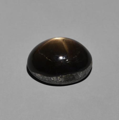 Safira estrela Preto Natural 5.01ct, oval, Opaco