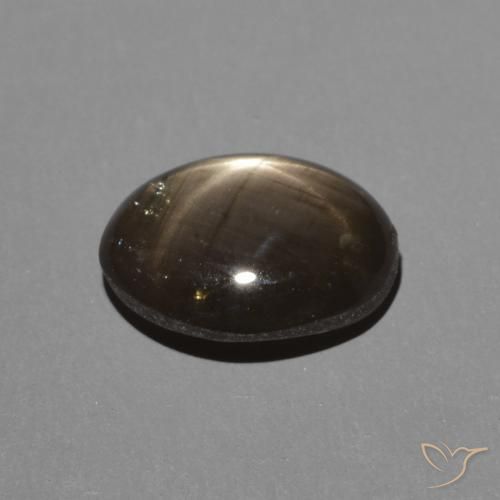 Safira Estrela Preto Natural 2.03ct, Corte Oval, Opaco