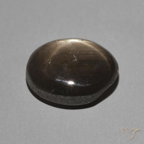 Safira estrela Preto Natural 3.62ct, oval, Opaco