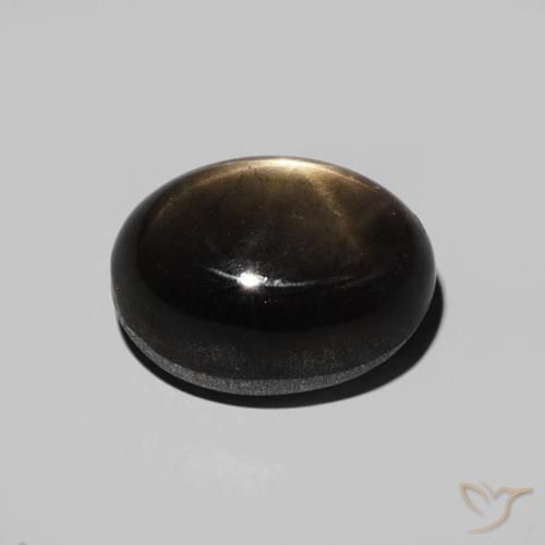 Safira estrela Preto Natural 5.40ct, oval, Opaco