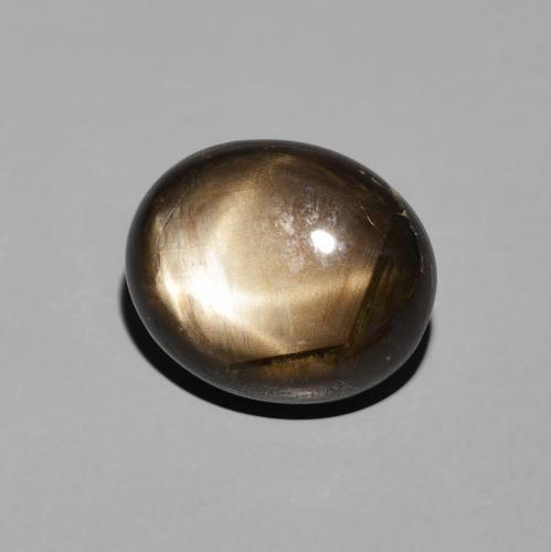 Safira estrela Preto Natural 5.23ct, oval, Opaco