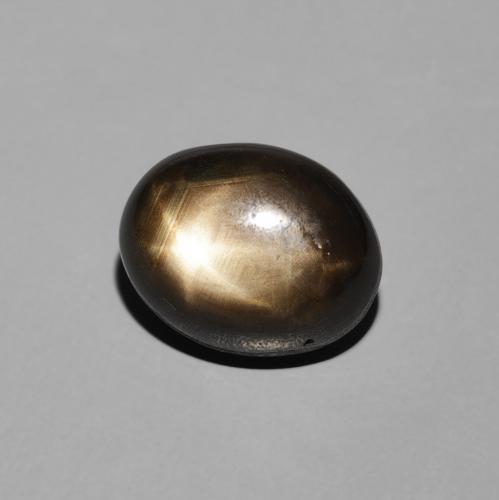 Safira estrela Preto Natural 4.38ct, oval, Opaco