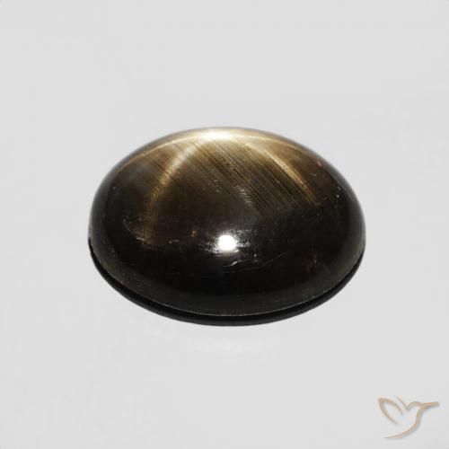Safira estrela Preto Natural 2.36ct, oval, Opaco