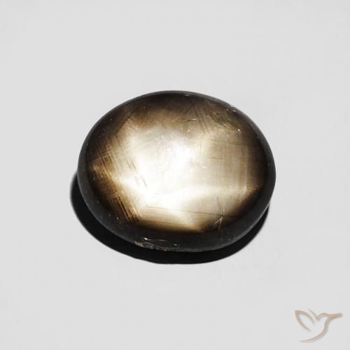 2.85ct Natural Preto Safira estrela, oval, Opaco
