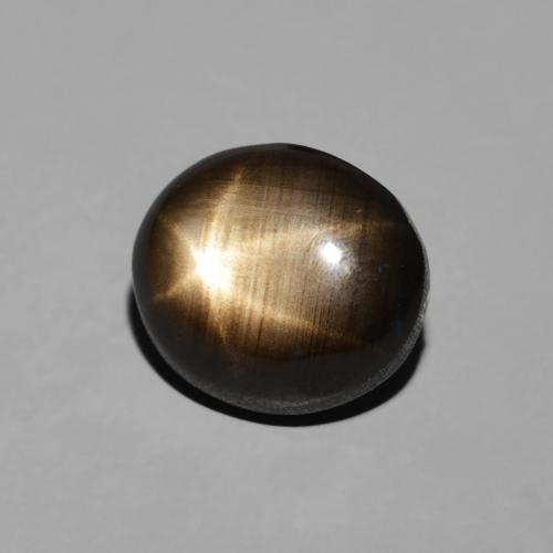 Safira estrela Preto Natural 2.74ct, oval, Opaco