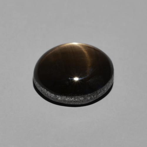 Safira estrela Preto Natural 2.74ct, oval, Opaco