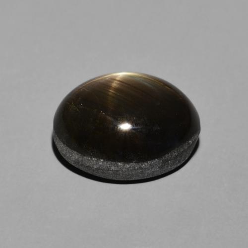 Safira estrela Preto Natural 4.06ct, oval, Opaco