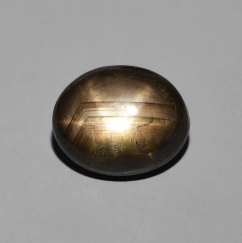4.70ct Natural Preto Safira estrela, oval, Opaco